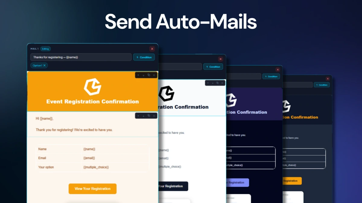 GS Form — auto mails