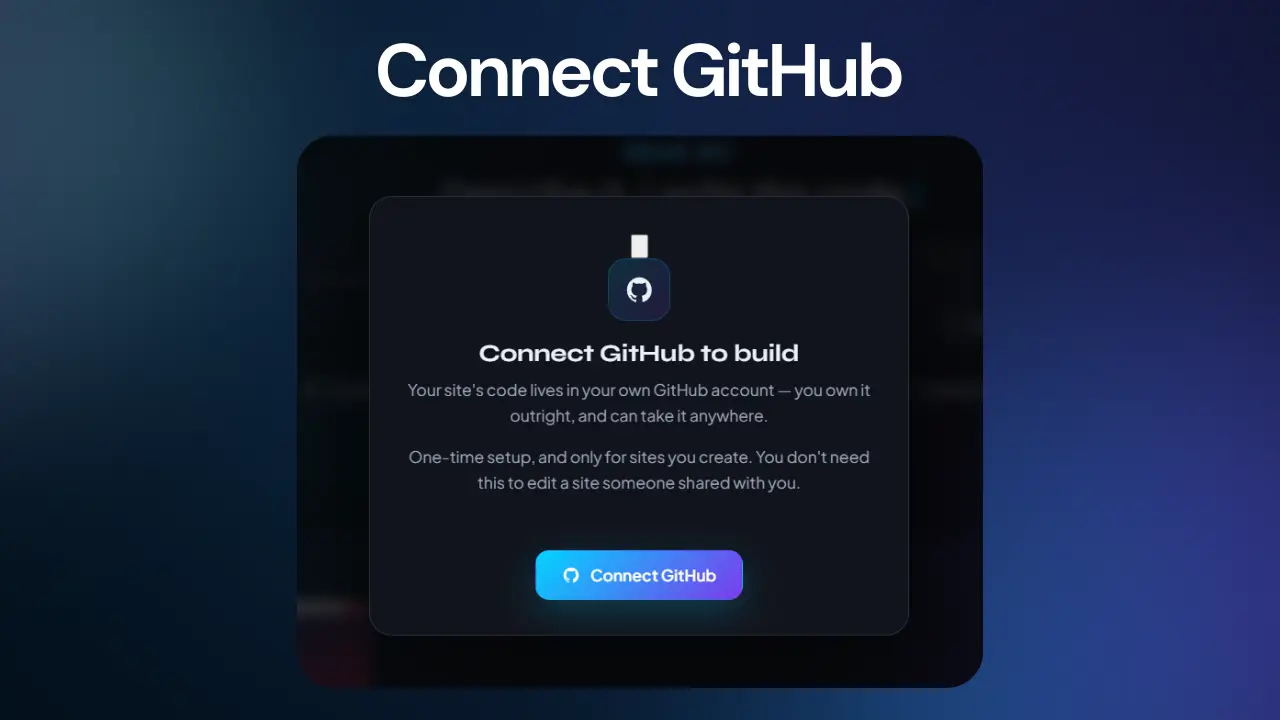 Prime Site project connected to a GitHub repository